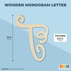 Wooden Monogram Alphabet Letters, Decorative Letter T (13 Inches)