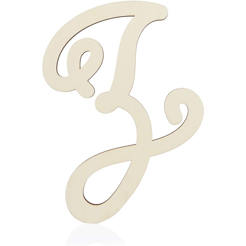 Wooden Monogram Alphabet Letters, Decorative Letter Z (13 Inches)