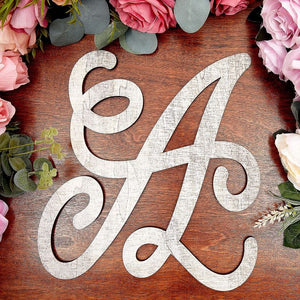 Wooden Monogram Alphabet Letters, Letter A for Crafts, Rustic Wall Decor (13 in)