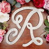 Wooden Monogram Alphabet Letters, Letter R for Crafts, Rustic Home Decor (13 in)
