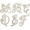 Wooden Monogram Alphabet Letters A-Z (6 Inches, 26 Pack)