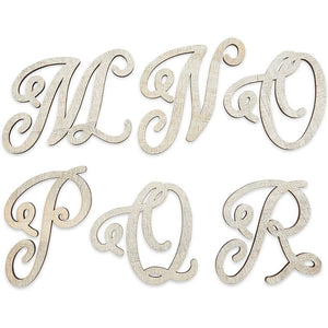 Wooden Monogram Alphabet Letters A-Z (6 Inches, 26 Pack)