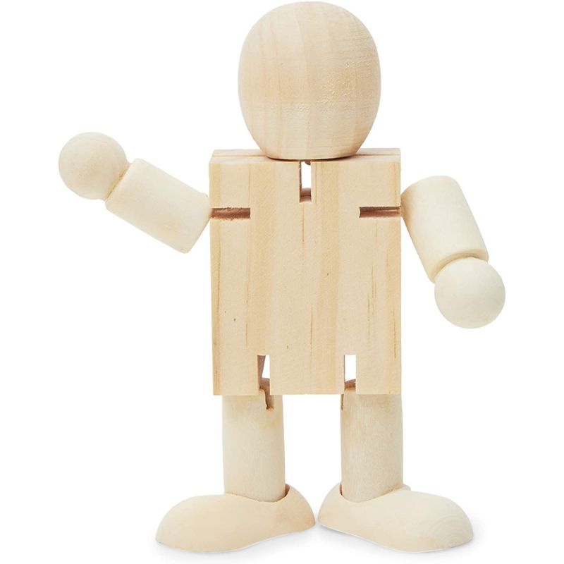 Unfinished Robot Figure for Crafts (4.5 4.3 x 1.5 Pack – BrightCreationsOfficial