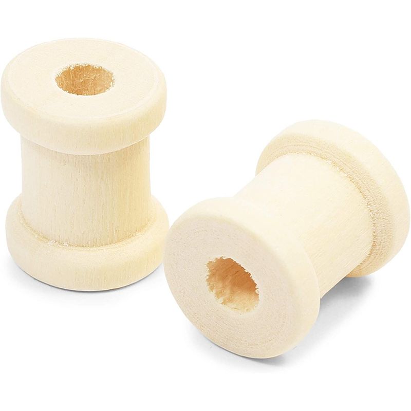 Empty Wooden Spools For Crafts In 3 Sizes (72 Pack)