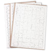 Blank Jigsaw Puzzle for DIY Projects, 200 White Pieces (12 x 15.5 In, 3 Pack)