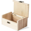 Unfinished Wood Box Set with Lid, Wooden Jewelry Organizers (3 Sizes, 3 Pack)
