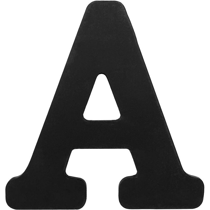 Rustic Wooden Alphabet Letters (6 in, Black, 26-Pack ...