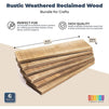Rustic Weathered Reclaimed Wood Bundle for Crafts (3.5 x 12 x 0.5 in, 6 Pack)