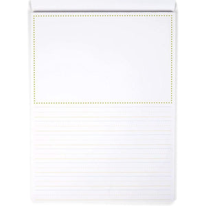 Wide Ruled Manuscript Paper Pad for Kids (9 x 12 in, 2 Pack, 30 Sheets Per Pack)
