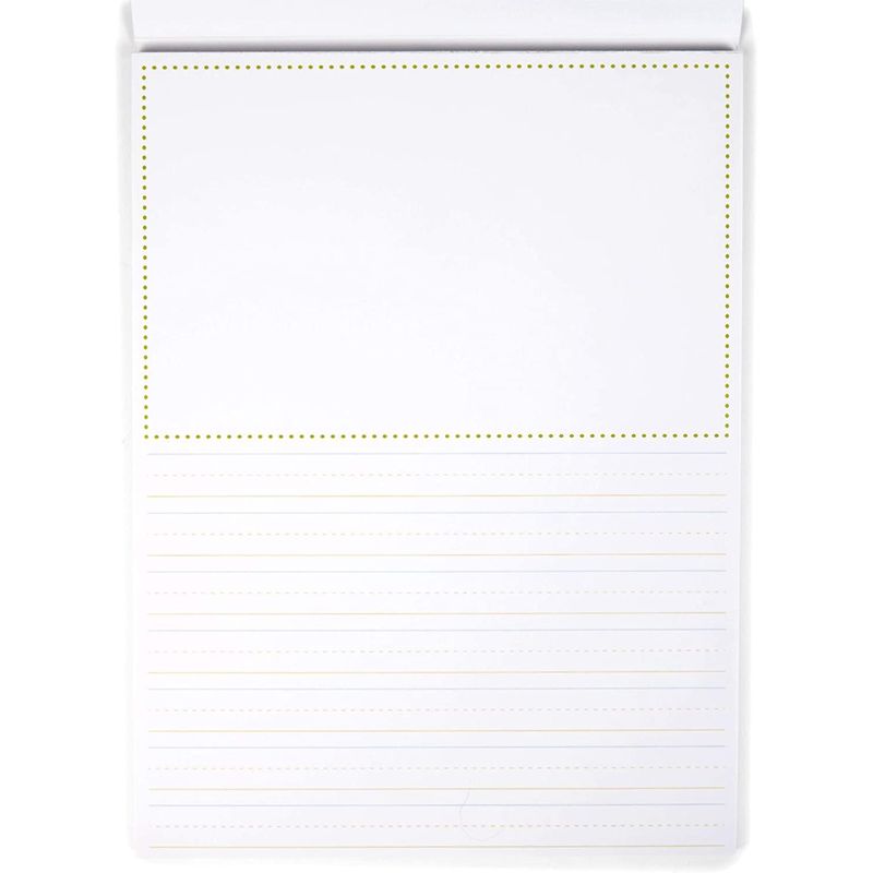 Wide Ruled Manuscript Paper Pad for Kids (9 x 12 in, 2 Pack, 30 Sheets Per Pack)