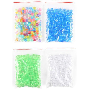 Kids Slime Kit with Foam Beads, Acrylic Rocks, Fruit Slices, Confetti (25  Pieces)