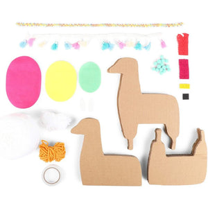 Yarn Llama DIY Craft Kit for Kids and Teens (9 x 9.7 x 1.7 in, 19 Pieces)
