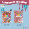 Rainbow Foam Beads for Slime, Art, Crafts Supplies (0.3 oz, 6 Pack, 75,000 Pieces)