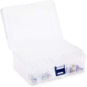 Diamond Painting Storage Container, Portable 46 Grid Bead Boxes (6.4 x 5 x 2 in)