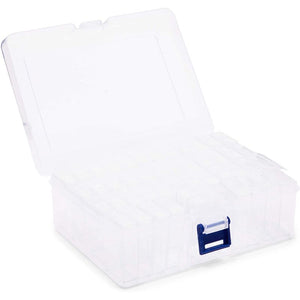 Diamond Painting Storage Container, Portable 46 Grid Bead Boxes (6.4 x 5 x 2 in)