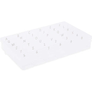 Bead Storage Organizer with Adjustable Dividers, Number Stickers (10.8 x 7 x 1.7 in)