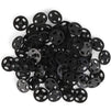 Black Sew-On Snap Buttons, Sewing Supplies for Crafts (0.39 in, 500 Pairs)