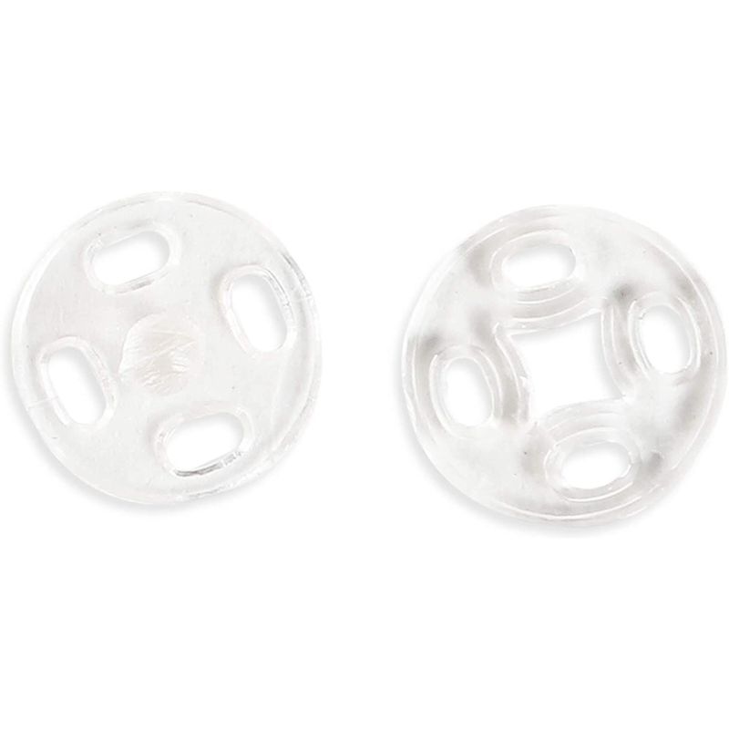 Clear Sew On Snaps for Clothing, Sewing Supplies (0.39 in, 500