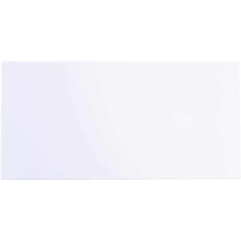 Clear Acrylic Sheets for Signs, Art, Crafts Supplies (12 x 6 Inches, 2 Pack)