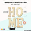 Bright Creations Unfinished Wooden Letters for Crafts, Home (12 Inches, 4 Pieces)