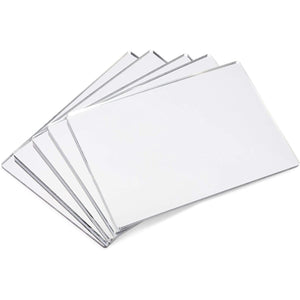 Acrylic Mirror Sheets, Shatter Resistant (3mm, 7 x 5 in, 5 Pack)