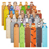 144 Piece Cute Jungle Animal Bookmarks Bulk for Kids with 4 Inch Ruler (36 Designs, 1.25 x 6 In)