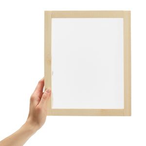 6 Pack Silk Screen Printing Frame Kit for Beginners and Kids, 8x10 Wood Frame, 110 White Mesh