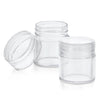 Clear Plastic Beads Storage Containers with Lids, 30 Jars, for Rhinestones, Glitter Art and Craft Organizer box