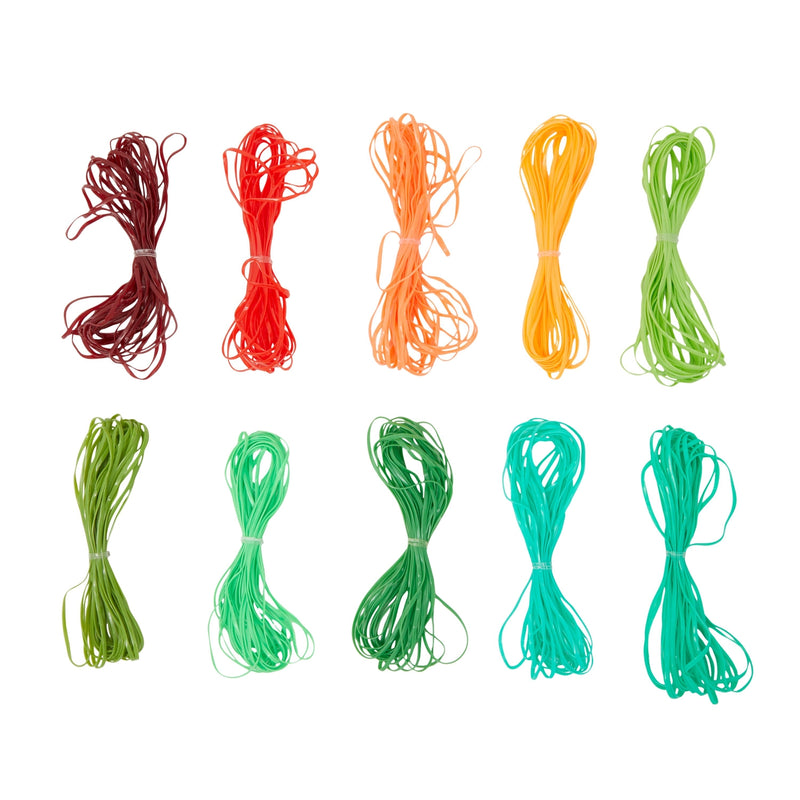 30 Colors of Gimp Plastic Lace Lanyard Cord for Friendship Bracelets, with Keychain Rings, Snap Hooks, Lobster Clasps (90 Pieces)