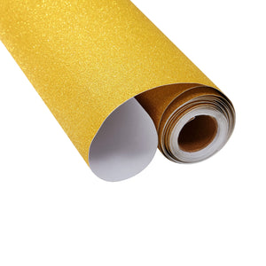 Bright Creations Gold Glitter Contact Paper Roll for DIY Crafts, Peel and Stick Art Decal for Scrapbooking (17.7 in x 16.5 ft)