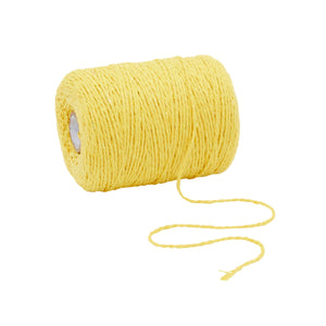 2mm Yellow Twine String for Crafts and Gift Wrapping (1300 ft, 2 Pack)