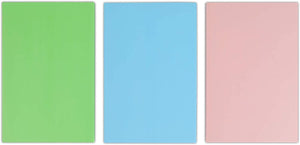 3 Pack Rubber Carving Blocks for Printing, Stamping Carving Supplies, 3 Colors, 4 x 6 x 0.3 in.