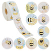 1000 Pieces Bumble Bee Stickers for Kids, Classroom Reward, DIY Crafts, Round, 9 Designs (1.5 In)