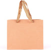 25 Pack Brown Kraft Paper Gift Bags with Soft Cloth Handles, Birthday Party Favor Shopping Bag, 8.6x7x3.9 in.