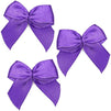 Mini Satin Ribbon Bows for Crafting (Purple, 1 Inch, 350-Pack)