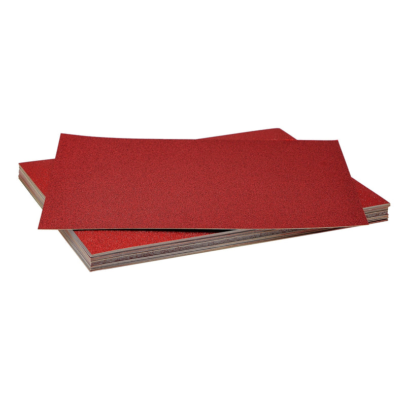 30 Sheets Red Glitter Cardstock Paper for DIY Crafts, Card Making, Invitations, Double-Sided, 300gsm (8.5 x 11 In)