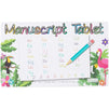 Manuscript Paper for Kids, Handwriting Practice Pad, 80 Pages (11.75 x 7 In, 4 Pack)