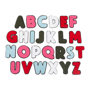 62 Pieces Iron On Letters 2.75", Embroidery Chenille A-Z Alphabet Patches for Clothing & Backpack