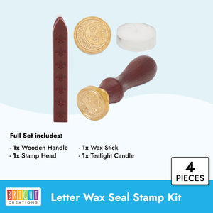 Moon and Stars Wax Seal Stamp Kit (4 Pieces)