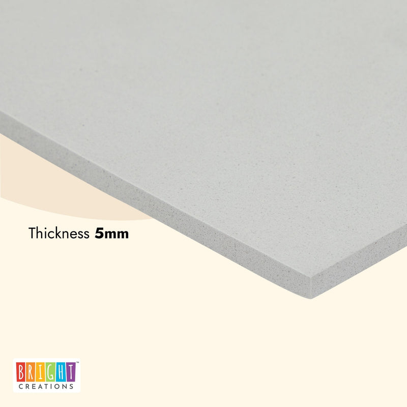 5mm Grey EVA Foam Roll Sheet for Crafts and Cosplay Costumes (13.25 x 39 In)