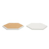 Blank White Ceramic Hexagon Coasters. Tiles for Crafts (3.7 In, 12 Pack)