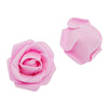 Dark Pink Artificial Roses, 2-Inch Faux Flower Heads for Crafts, Decorations (200 Pack)