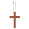 Bright Creations 50-Pack Mini Wooden Cross Keychains Bulk for Christian Party Favors, Easter Crafts, Necklace and Bracelet Charms for Jewelry Making (1.2x1.7 in)