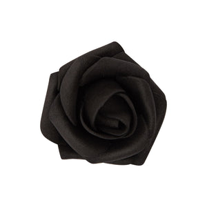 200 Pack Black Roses Artificial Flowers for Decoration, Stemless Fake Foam Rose Heads for Bridal Shower, Wedding (2 Inches)