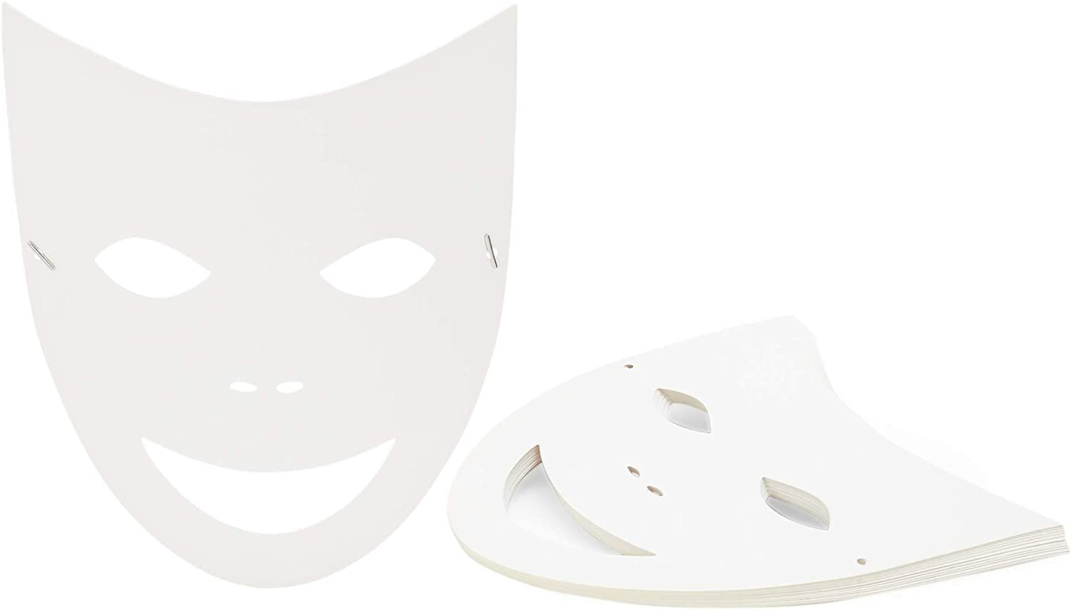 Bright Creations Blank Masks to Decorate, Masquerade Mask (White, 2 De –  BrightCreationsOfficial