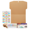 12 Pack Youth Cardboard Shirt Form Inserts with 12 Colors Acrylic Paint Tubes for Arts & Crafts (17 x 26 in)