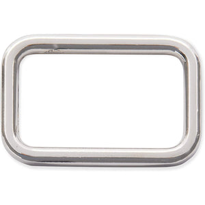 Metal Rectangle Buckles for Bags and Purse Snap Hook (1 x 0.6 In, Silver, 48 Pack)