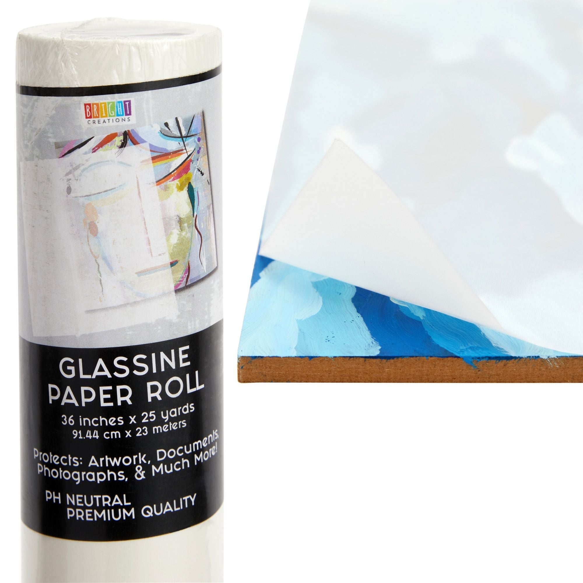 Glassine Paper Sheets for Artwork 16 x 20 in, 100 Pack