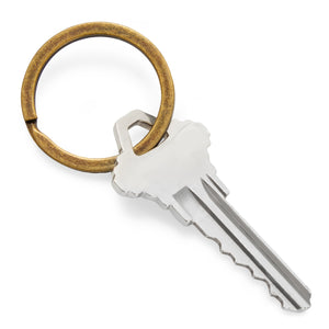 100 Count Brass Key Chain Rings Heavy Duty for Crafts, Home, Car Keys, DIY Projects (1.2 In)