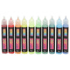 3D Fabric Paint 30 Colors with Sticker Stencils, Permanent Textile Paint Includes Neon, Metallic, Glitter for Clothing